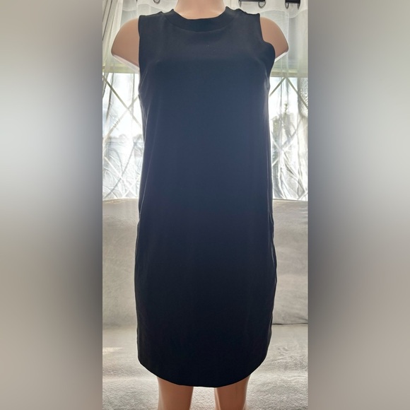 A New Day Black Mock Neck Sleeveless Mini Dress - Picture 1 of 14